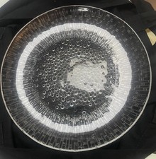 IITTALA Finland Vintage 1960 Ultima Thule Design Tapio Wirkkala Glass Plate Dish