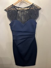 Lipsy Navy Bodycon Midi Dress