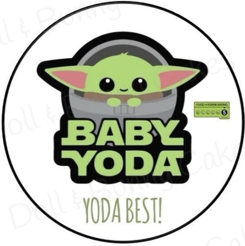 Baby yoda edible cake topper - cake,