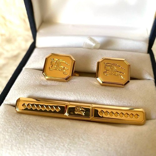 Burberrys gold cufflinks tie - burberrys, &