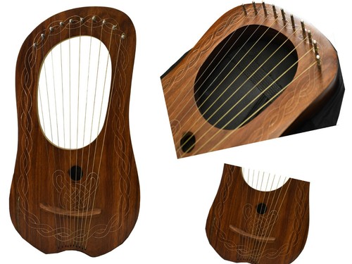 Lyra harp rosewood metal - rosewood,