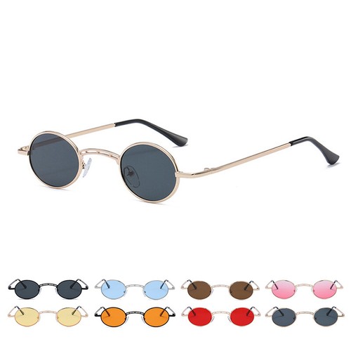 Retro oval sunglasses - retro, women