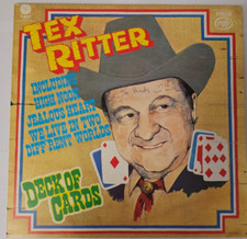 Tex Ritter "Deck of Cards" Vinyl LP mfp Mono 1961