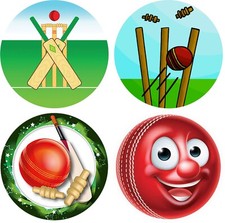 CRICKET TROPHY CENTRES - 2.5cm Fits Trophies & Medals, Sports Acrylic Inserts