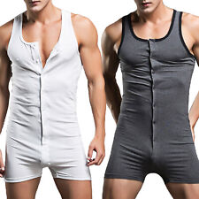 Men's Stretchy Wrestling Singlet One Piece Boxer Leotard Shorts Jumpsuits Romper