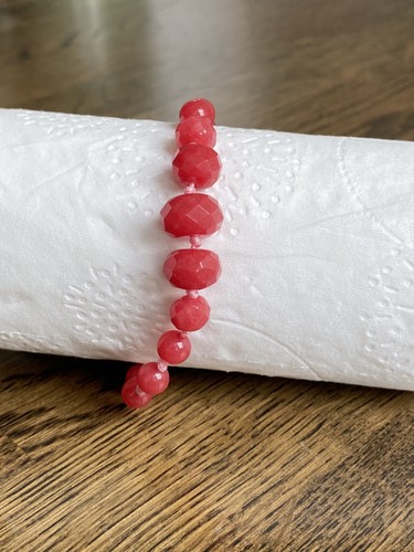 Lola rose red faceted bracelet - lola,
