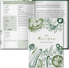 BIROYAL Blank Recipe Book for