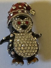 BUTLER AND WILSON CUTE PENGUIN BROOCH