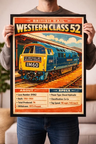 British rail western class - rail,