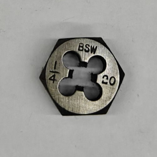Bsw hex die 0 - 1/4"-20,