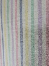 Vintage Cotton Flannel Candystripe flat Sheet 2.2 meters double dress making 