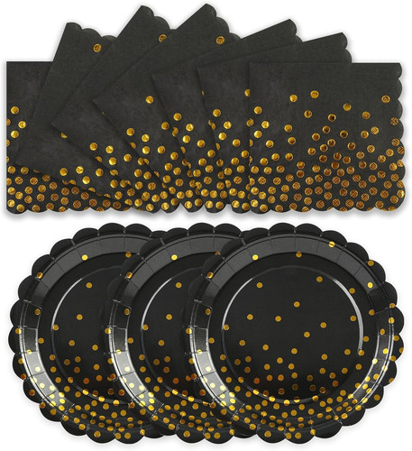 50pcs black and gold paper - 50pcs,