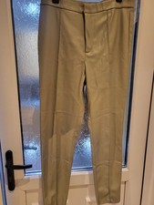 Ladies Green Faux Leather Trousers From Primark Size 14