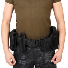 Nylon Utility Belt Waist Bag Security Police Guard Kit Radio Holster Pouch