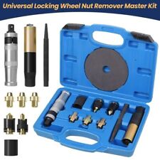 Universal Locking Wheel Nut Removal Master Tool Kit Removes Spin Locking Nut Set