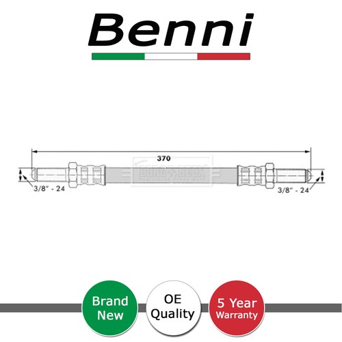 Brake hose front rear centre - front,