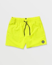VOLCOM - Mens Lido Solid Trunk 16" Boardshorts - Tennis Ball - Summer Shorts