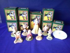 Royal Doulton - Disney's Snow White and The Seven Dwarfs - Full set with boxes