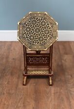 Damascan Side Table Tilt Top Syrian Arabic Inlay