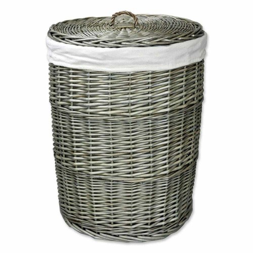 Antique wash round wicker - wash,