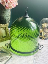 Vintage Style Emerald Green Glass Lampshade Ceiling Light Shade Pendant Lamp