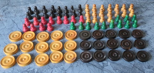 Vintage playing wooden pawn - vintage,