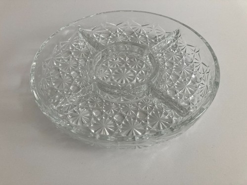 Vintage pressed cut glass - pressed,