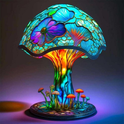 Mushroom desk lamp - mushroom,