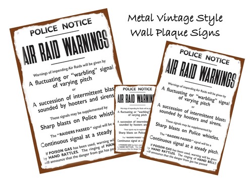Ww2 air raid - air, sign