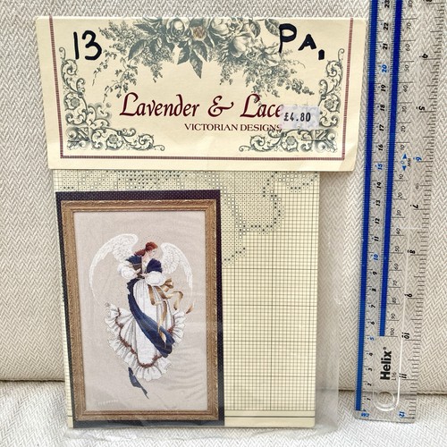 Lavender lace counted cross - lavender, &