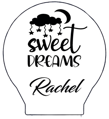 Personalised night light - night,