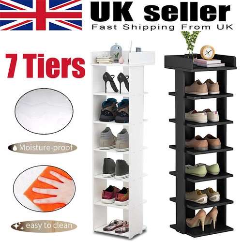 Tier tall wooden shoe rack - wooden,