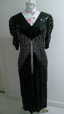 Vintage Continental Couture Cocktail Dress size 14 12