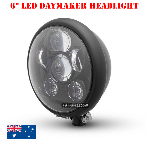 Black led daymaker - black, 6"