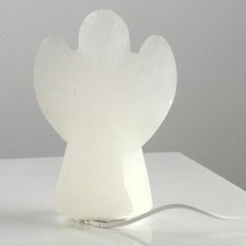 White Salt Lamp Angel USB 600g
