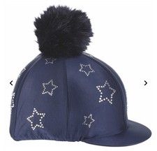 Shires Horse Riding Hat Vover Navy One Size