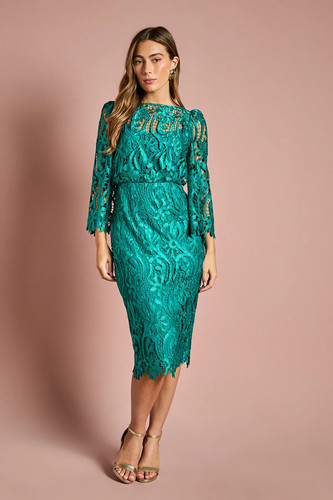 Coast emerald midi - midi, dress