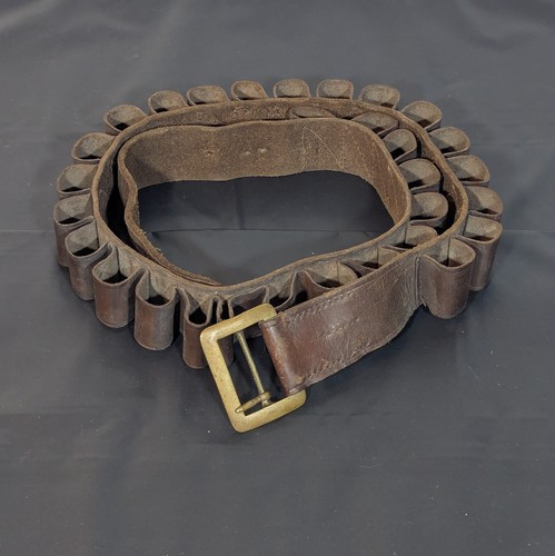 Vintage leather cartridge - vintage, belt