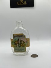 Vintage Minature OLD QUAKER WHISKEY Bottle Original Cork Top 3.5 inches tall 