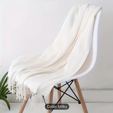 Large Winter Scarf Pure   Pashmina Shawl Long Soft  Wrap Warm Thick