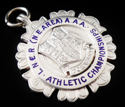 Sterling silver enamel - silver, pocket