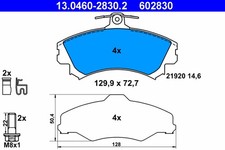 FRONT BRAKE PAD SET DISC BRAKE