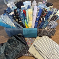 Large Blue Fabric Bundle Over