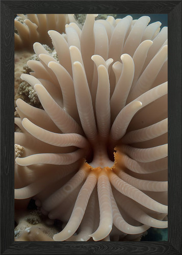 Sea anemone close framed - sea, close-up