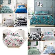 New Printed Duvet Quilt Covers Soft Easy Care Bed Linen Bedding Set All Sizes
