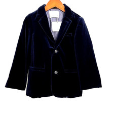 NWT Zara Baby Velvet  Blazer  Navy Blue  Boys size 4-5 years