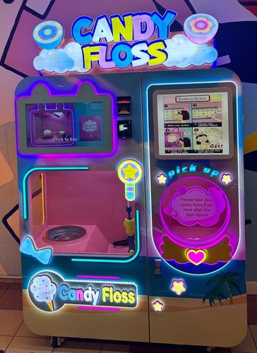 Candyfloss vending machine-