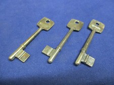 3 x Fleet Mortice Key Blanks