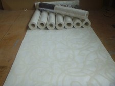JOB LOT - 8 x ROLLS - Cream Swirl Wallpaper - 65450 Textured Vinyl  Holden Decor