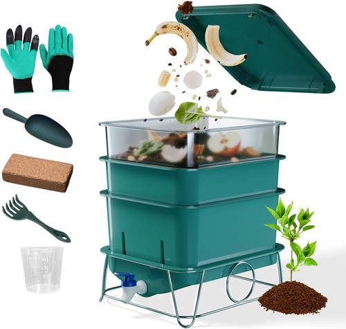 15l tray worm compost - 3-tray,